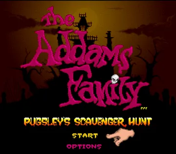 Addams Family, The - Pugsley's Scavenger Hunt (Europe) screen shot title